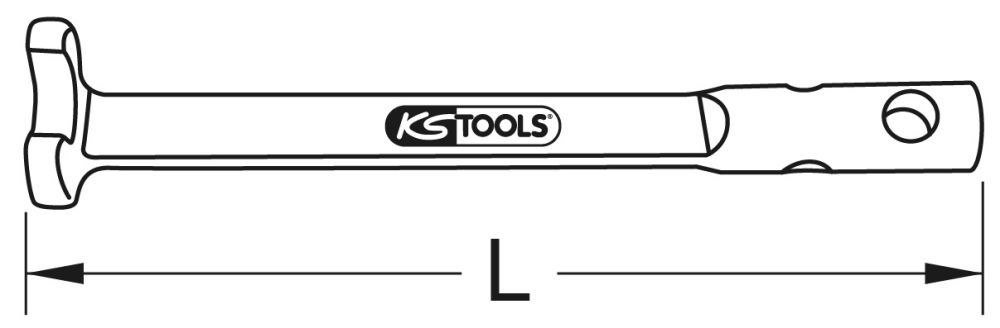 Produktbild KS Tools BRONZEplus Klauenschlüssel ohne Drehstift 41 mm bild 2
