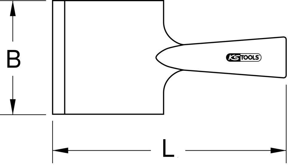 Produktbild KS Tools BRONZEplus Schaber konkav 150 mm bild 2