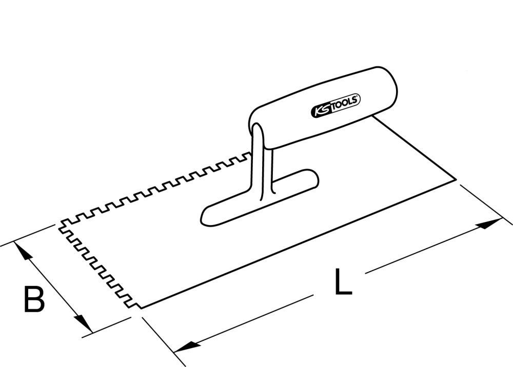 Produktbild KS Tools BRONZEplus Glättkelle 120 mm bild 2