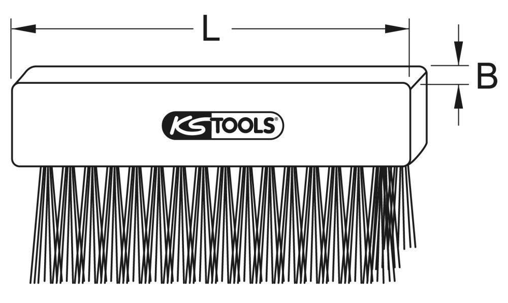 Produktbild KS Tools BRONZEplus Bürste Zinnbronzedraht gewellt 125 mm bild 2