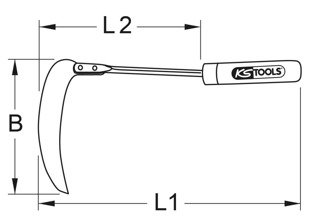 Produktbild KS Tools BRONZEplus Sichel 250 mm bild 2
