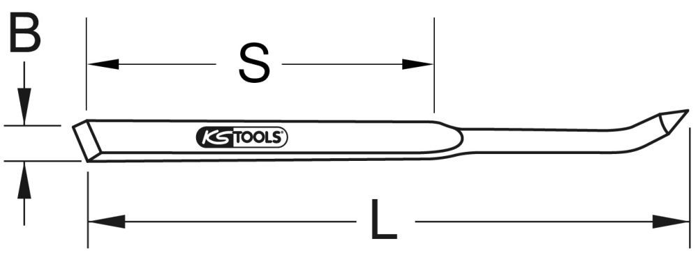 Produktbild KS Tools BRONZEplus Flanschmesser gerade 400 mm bild 2