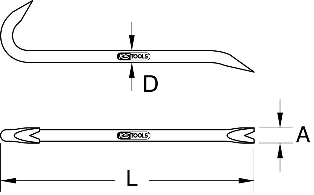 Produktbild KS Tools TITANplus Nageleisen, 457mm bild 2