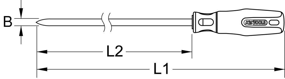 Produktbild KS Tools BRONZEplus Dreikantschaber 310 mm bild 2