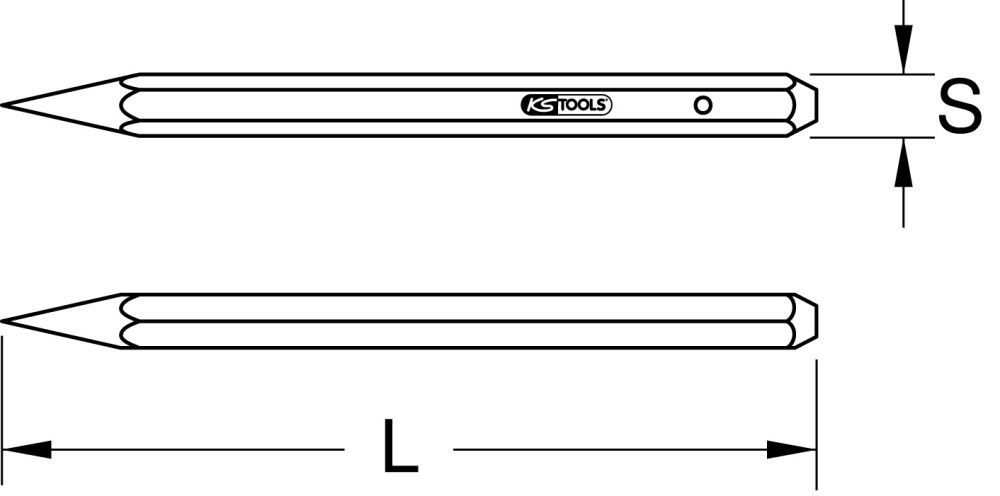 Produktbild KS Tools BRONZEplus Spitzmeißel 400mm bild 2