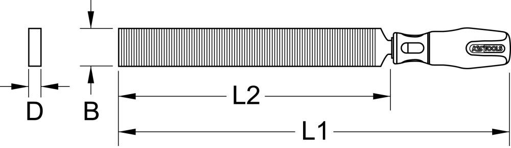 Produktbild KS Tools BRONZEplus Flachschaber 310 mm bild 2