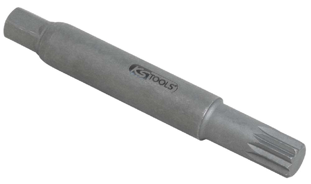 Produktbild KS Tools 10 mm Stoßdämpfer Vielzahn Gegenhalter Bit Stecknuss M12 Gesamtlänge 100 mm