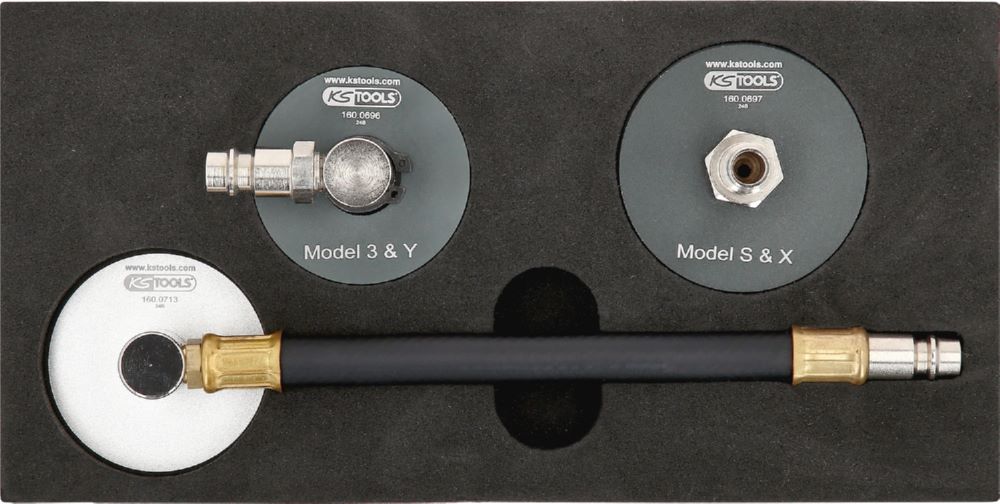 Produktbild KS Tools Adapter Satz zur Bremsentlüftung für Tesla 3 teilig bild 3