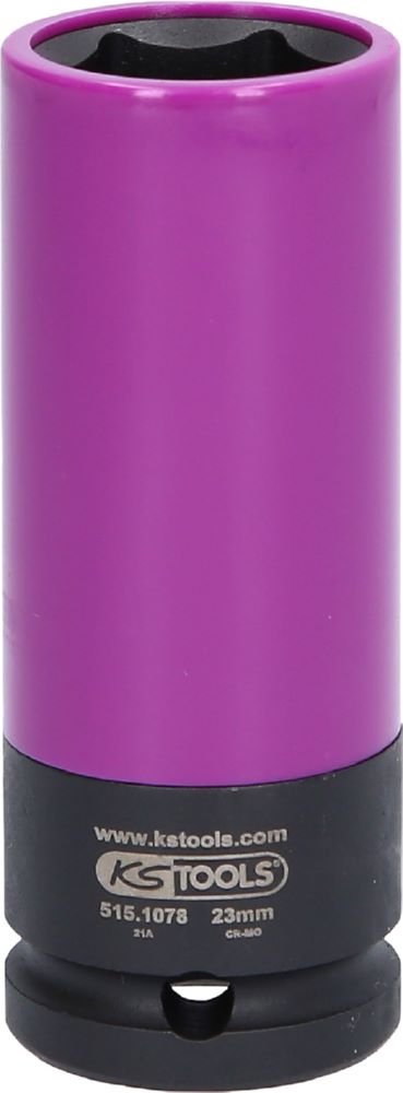 Produktbild KS Tools 1/2 Zoll Alu Felgen Kraft-Stecknuss robust lang 23mm bild 3