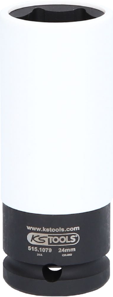 Produktbild KS Tools 1/2 Zoll Alu Felgen Kraft Stecknuss robust lang 24 mm bild 3