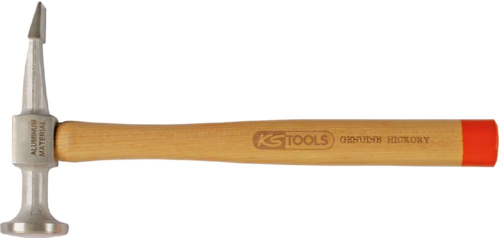 Produktbild KS Tools Aluminium Karosserie Flachspitzhammer gewölbter Kopf rund flachspitz