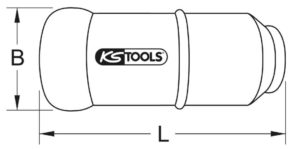 Produktbild KS Tools 3/8 Zoll Ausrichtungswerkzeug Leiter 185 - 240 mm Gesamtlänge 80 mm bild 2