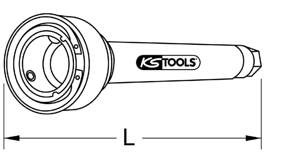 Produktbild KS Tools Axial Gelenk Spezialschlüssel Gesamtlänge 420 mm bild 14
