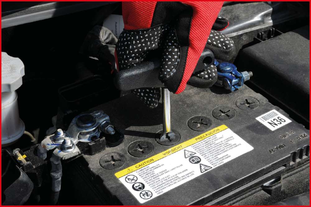 Produktbild KS Tools Batteriestopfen Dreher mit T Griff Länge 95 mm bild 2