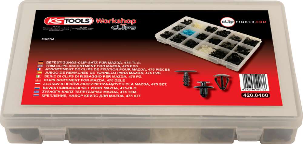 Produktbild KS Tools Befestigungs Clip Satz für Mazda 475 Teile bild 2
