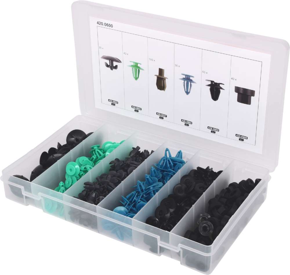 Produktbild KS Tools Befestigungs Clip Satz für Opel 300 Teile