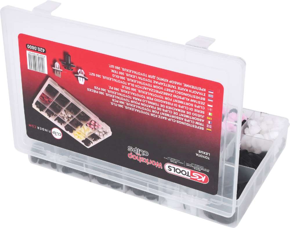 Produktbild KS Tools Befestigungs Clip Satz für Toyota Lexus 360 Teile bild 3