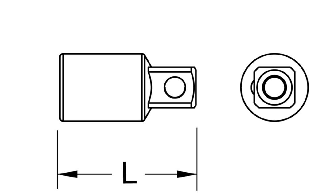 Produktbild KS Tools BERYLLIUMplus Vergrößerungsstück 1/4 Zoll - 1/2 Zoll bild 2