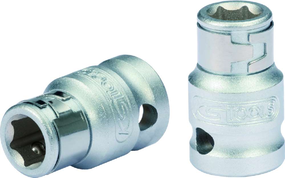 Produktbild KS Tools 3/8 Zoll Bit-Adapter-Stecknuss 3/8 Zoll x 5/16 Zoll Gesamtlänge 28 mm