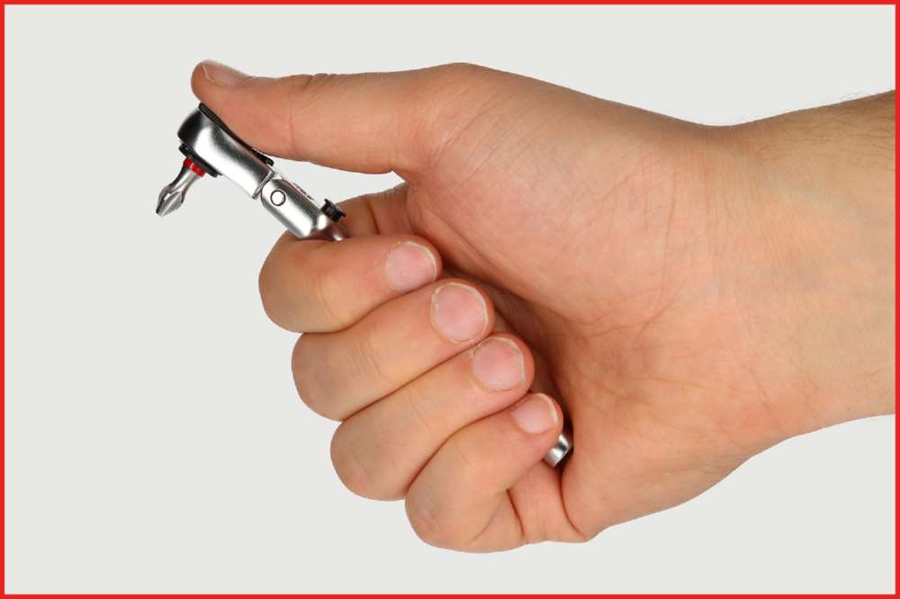 Produktbild KS Tools 1/4 Zoll Bit-Gelenk-Umschalt-Knarre Länge 119 mm bild 12