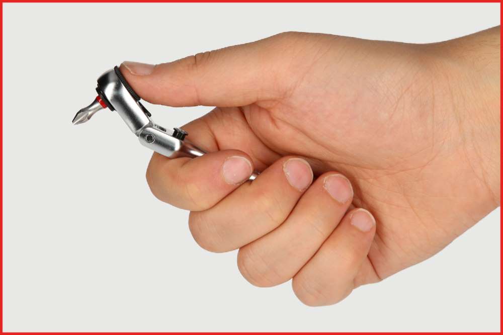 Produktbild KS Tools 1/4 Zoll Bit-Gelenk-Umschalt-Knarre Länge 119 mm bild 13