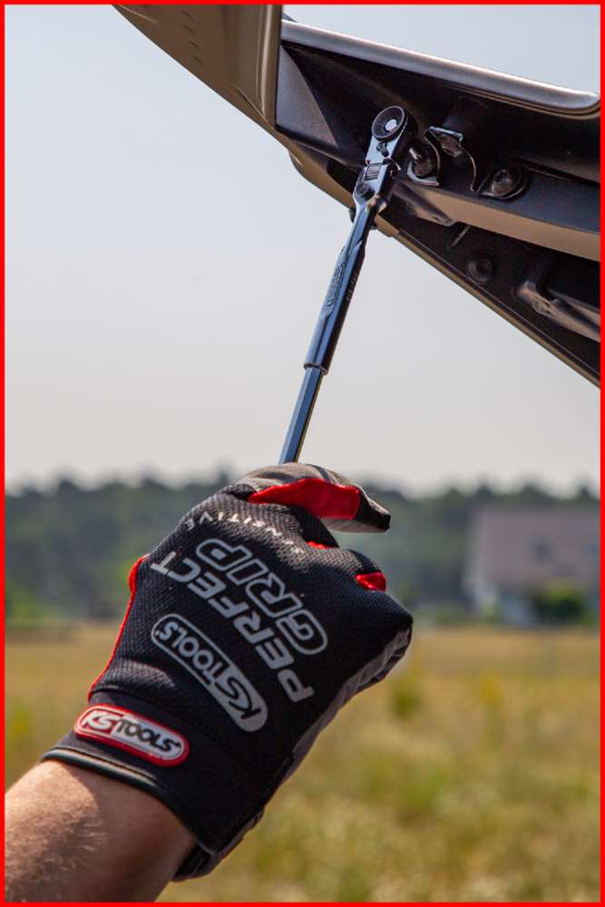 Produktbild KS Tools 1/4 Zoll Bit-Gelenk-Umschalt-Knarre Länge 119 mm bild 9