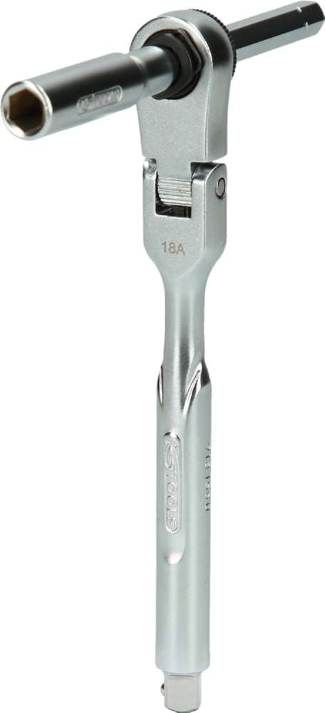 Produktbild KS Tools 1/4 Zoll Bit-Gelenk-Umschalt-Knarren-Satz Steckadapter für Stecknüsse 3 Teile bild 6