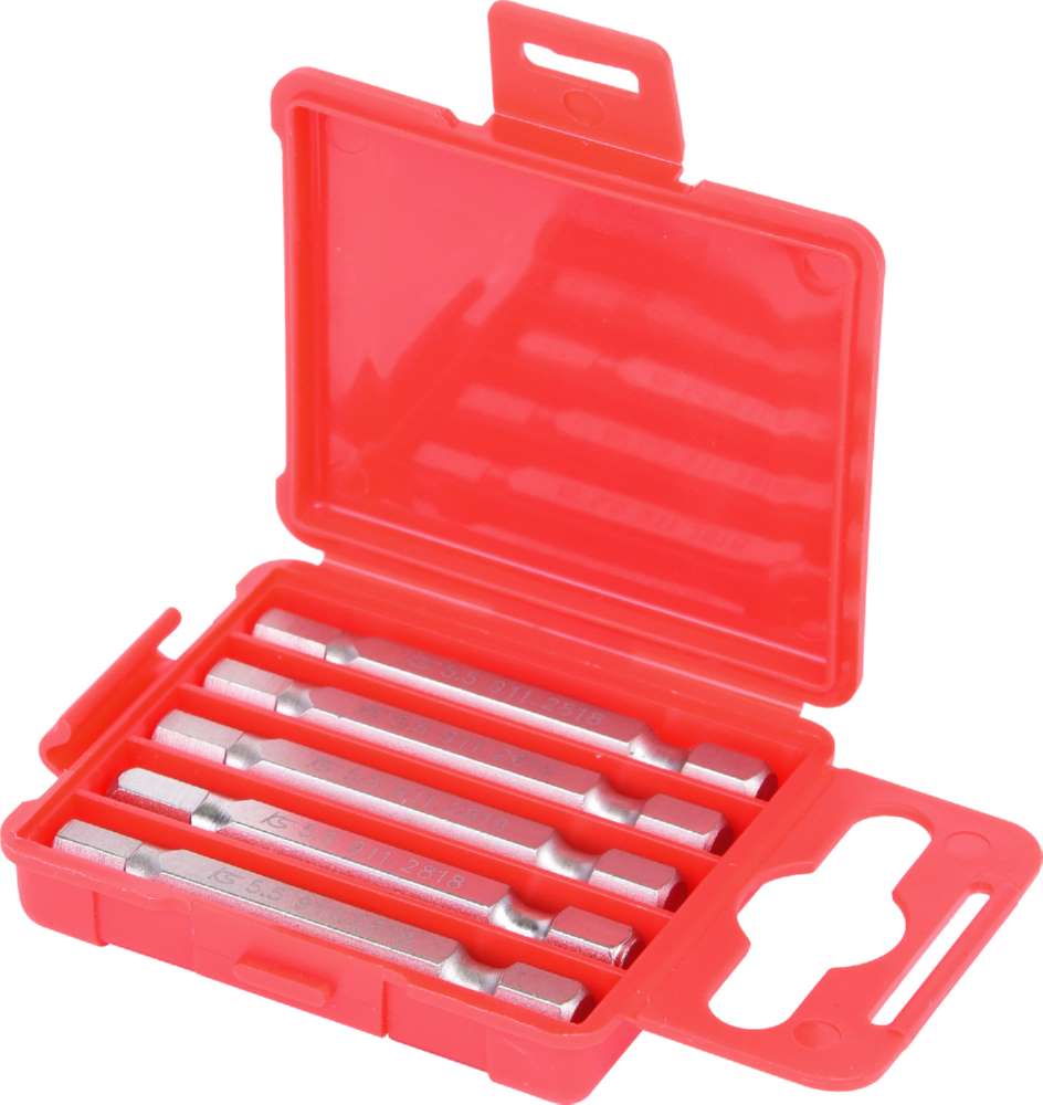 Produktbild KS Tools 1/4 Zoll Bit Innensechskant Länge 50mm Profilgröße 5,5mm 5er Pack