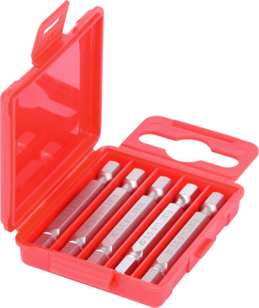 Produktbild KS Tools 1/4 Zoll Bit Innensechskant Länge 50mm Profilgröße 5,5mm 5er Pack bild 4