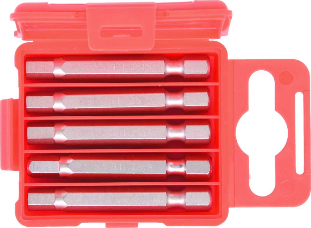 Produktbild KS Tools 1/4 Zoll Bit Innensechskant Länge 50mm Profilgröße 5,5mm 5er Pack bild 5