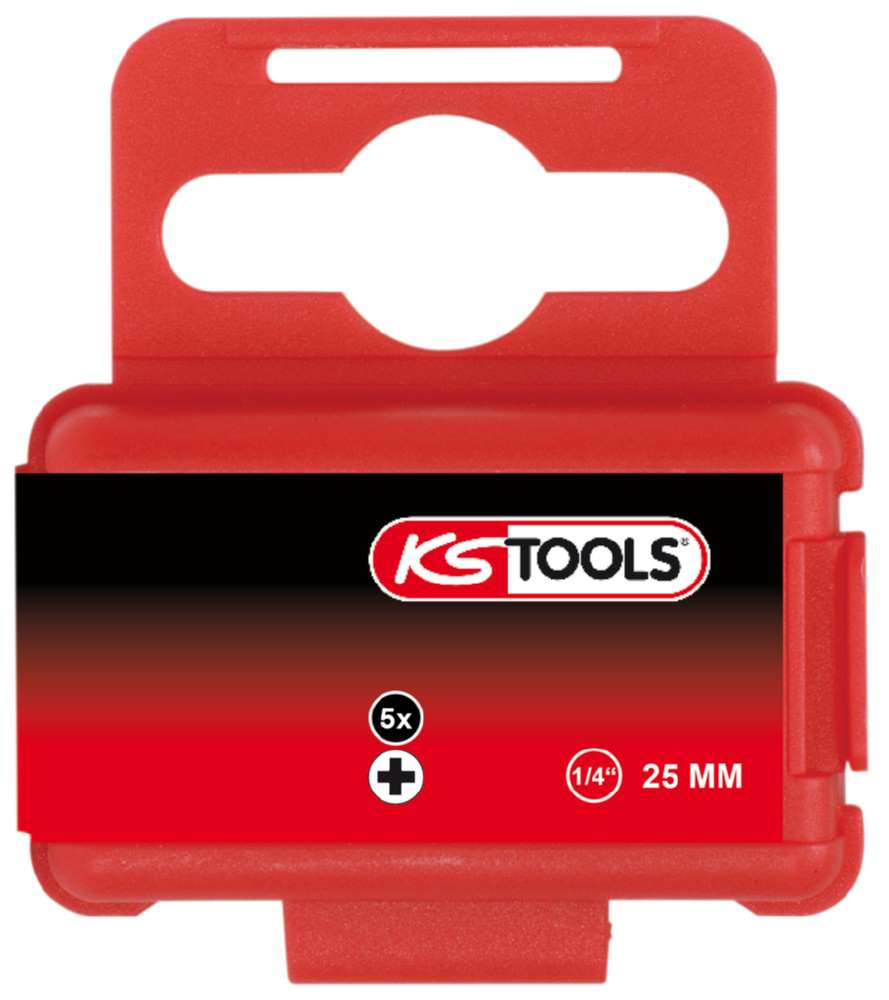 Produktbild KS Tools 1/4 Zoll Bit PH Länge 25mm PH00 5er Pack