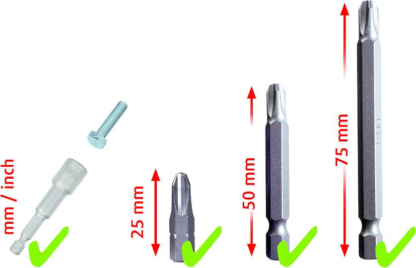Produktbild KS Tools 1/4 Zoll Bit Satz 208 teilig bild 2