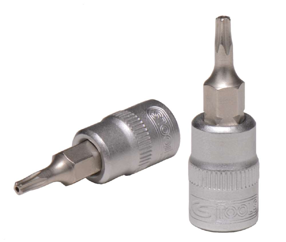 Produktbild KS Tools 1/4 Zoll Bit-Stecknuss Fünfstern mit Stirnlochbohrung TS50 Gesamtlänge 37 mm