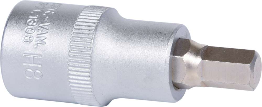 Produktbild KS Tools 1/2 Zoll Bit-Stecknuss Innensechskant kurz 8 mm bild 4