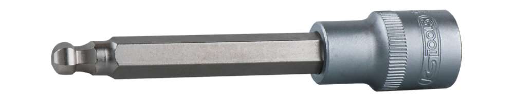 Produktbild KS Tools 1/2 Zoll Bit-Stecknuss Innensechskant mit Kugelkopf lang 10 mm