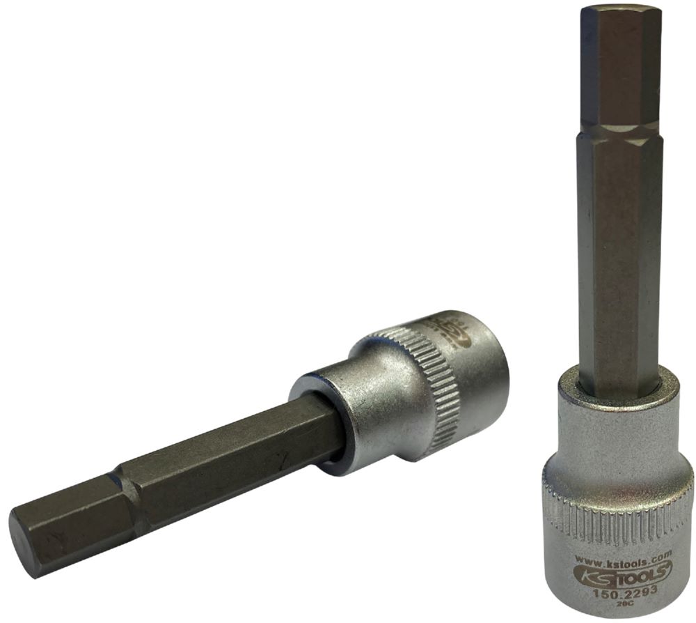 Produktbild KS Tools 3/8 Zoll Bit-Stecknuss Innensechskant-Schrauben am Bremssattel SW 7 x L 65 mm