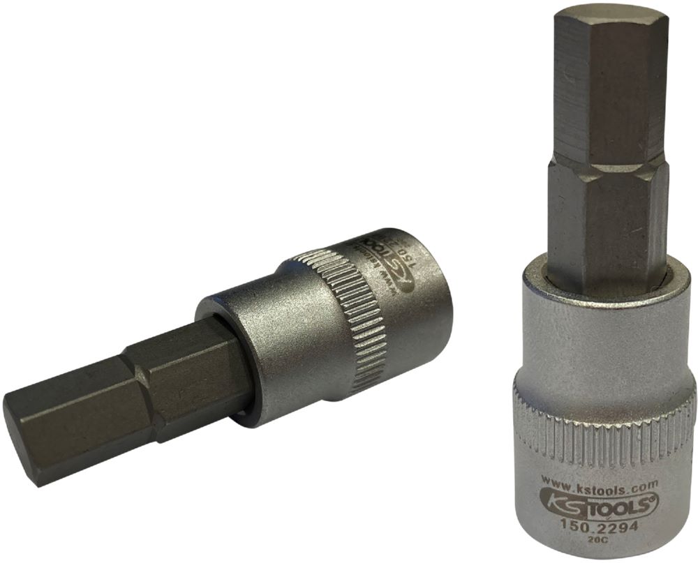 Produktbild KS Tools 3/8 Zoll Bit-Stecknuss Innensechskant-Schrauben am Bremssattel SW 9 x L 50 mm