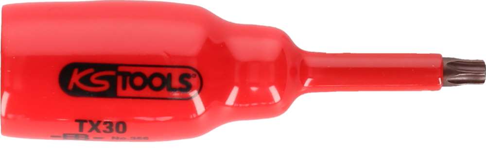 Produktbild KS Tools 1/2 Zoll Bit Stecknuss mit Schutzisolierung für Torx Schrauben T55 kurz