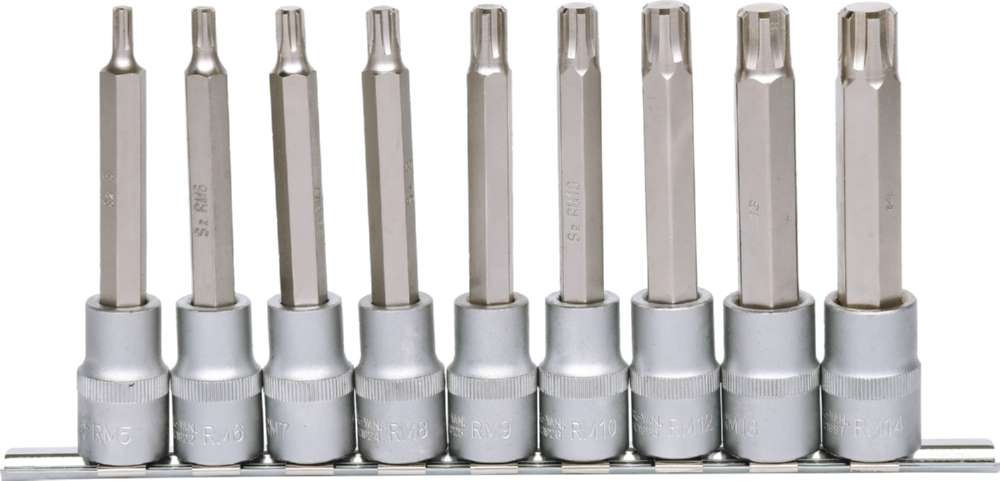 Produktbild KS Tools 1/2 Zoll Bit-Stecknuss RIBE-Satz 9 Teile M5-M14 bild 3