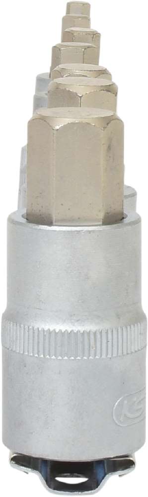 Produktbild KS Tools 1/2 Zoll Bit-Stecknuss-Satz Innensechskant kurz 7 Teile bild 4