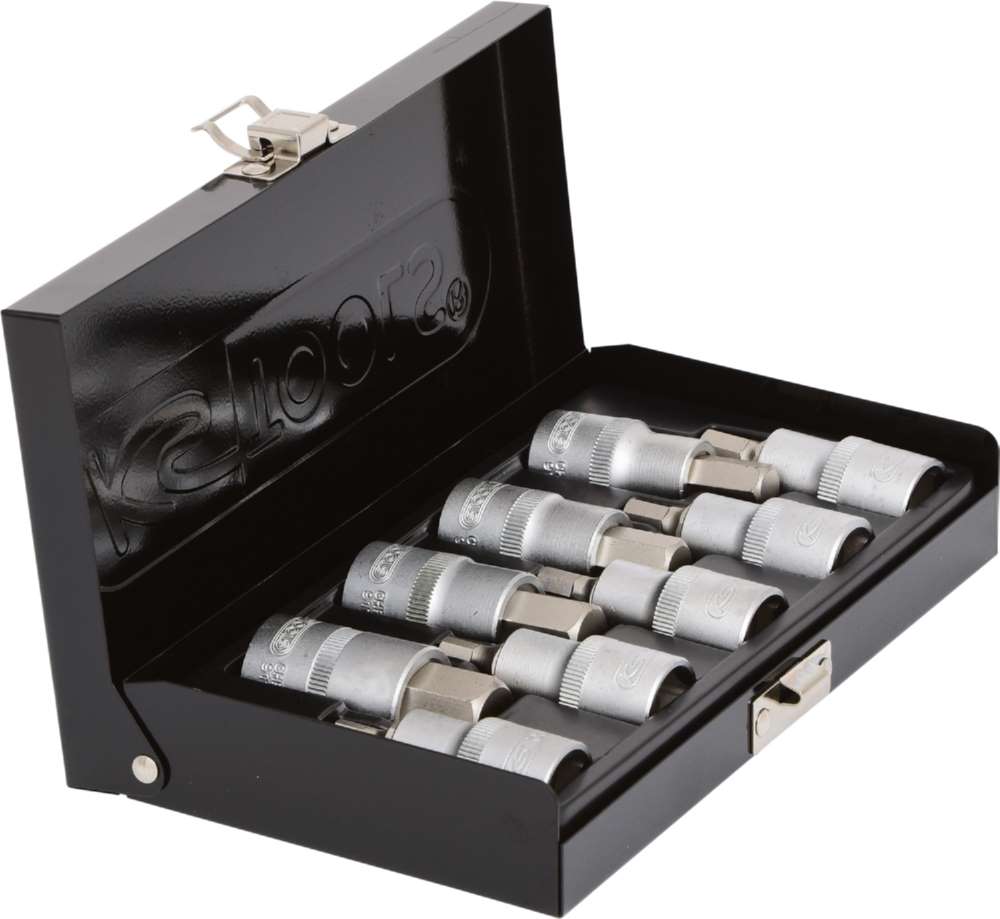 Produktbild KS Tools 1/2 Zoll Bit-Stecknuss-Satz Innensechskant kurz 9 Teile bild 4