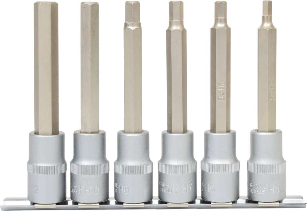 Produktbild KS Tools 1/2 Zoll Bit-Stecknuss-Satz Innensechskant lang 6 Teile bild 3