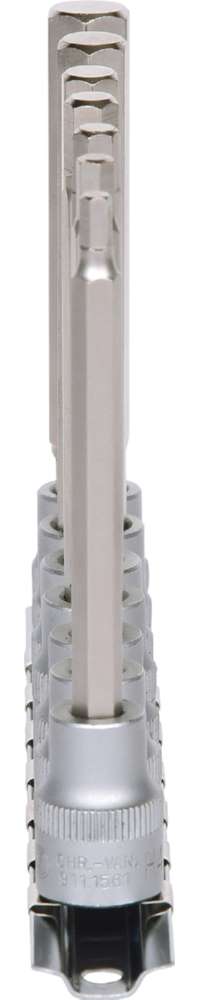 Produktbild KS Tools 3/8 Zoll Bit-Stecknuss-Satz Innensechskant lang 7 Teile bild 2
