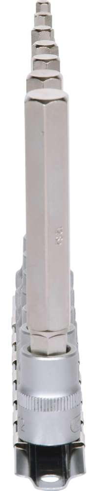 Produktbild KS Tools 3/8 Zoll Bit-Stecknuss-Satz Innensechskant lang 7 Teile bild 4