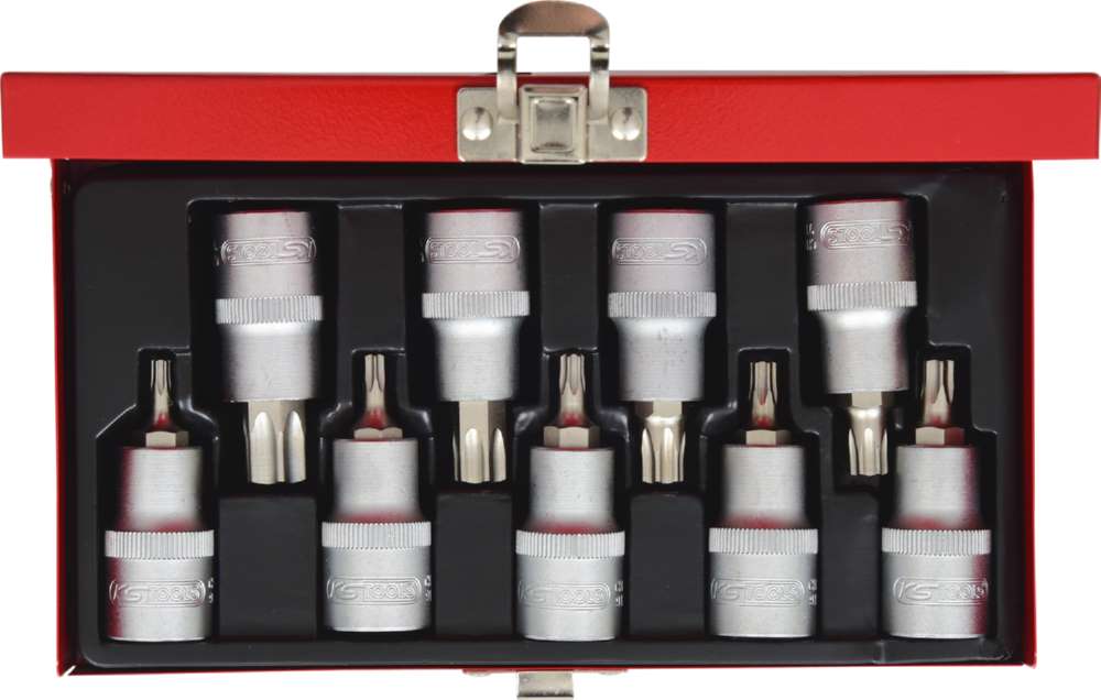 Produktbild KS Tools 1/2 Zoll Bit-Stecknuss-Satz Torx 9 Teile T20-T60 bild 5