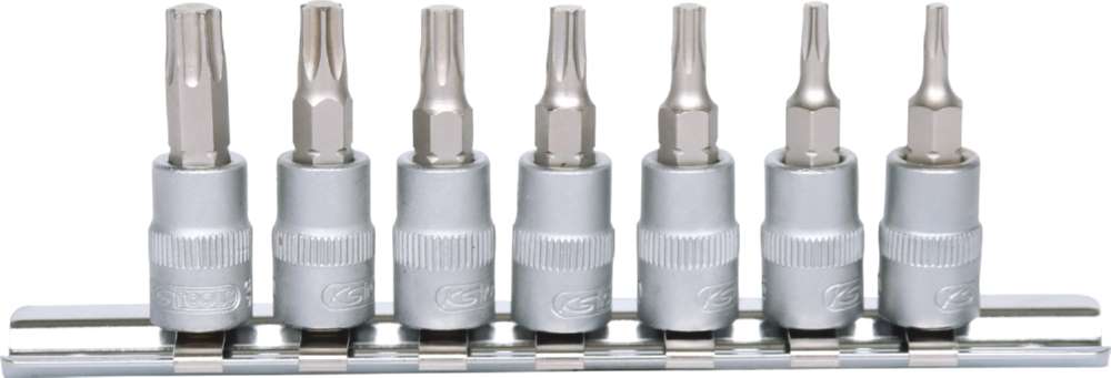 Produktbild KS Tools 1/4 Zoll Bit-Stecknuss-Satz Torx 7 Teile T10-T40