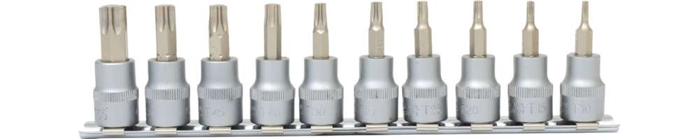 Produktbild KS Tools 3/8 Zoll Bit-Stecknuss-Satz Torx 10 Teile T10-T55 bild 3