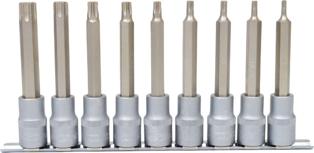 Produktbild KS Tools 1/2 Zoll Bit-Stecknuss-Satz Torx lang 9 Teile T20-T60