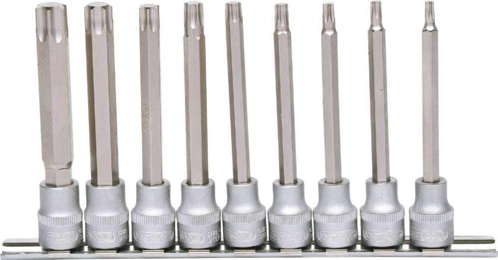 Produktbild KS Tools 3/8 Zoll Bit-Stecknuss-Satz Torx lang 9 Teile T20 - T60