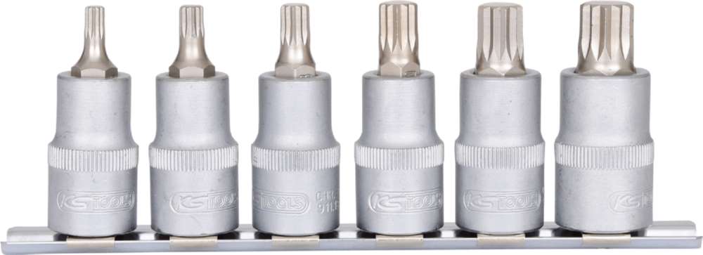Produktbild KS Tools 1/2 Zoll Bit-Stecknuss-Satz XZN 6 Teile M5-M14